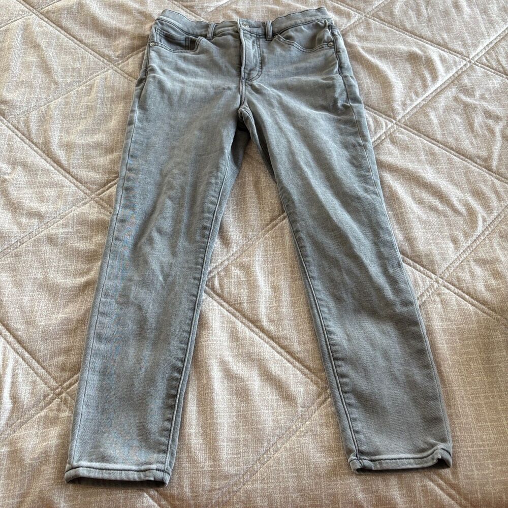 Express: High Rise Skinny Gray Jeans Women's Size 4S (Short)
